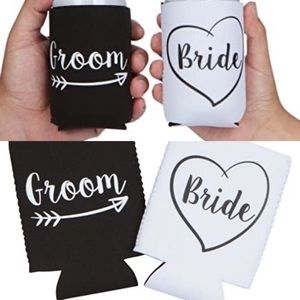 Bride and Groom Coozies